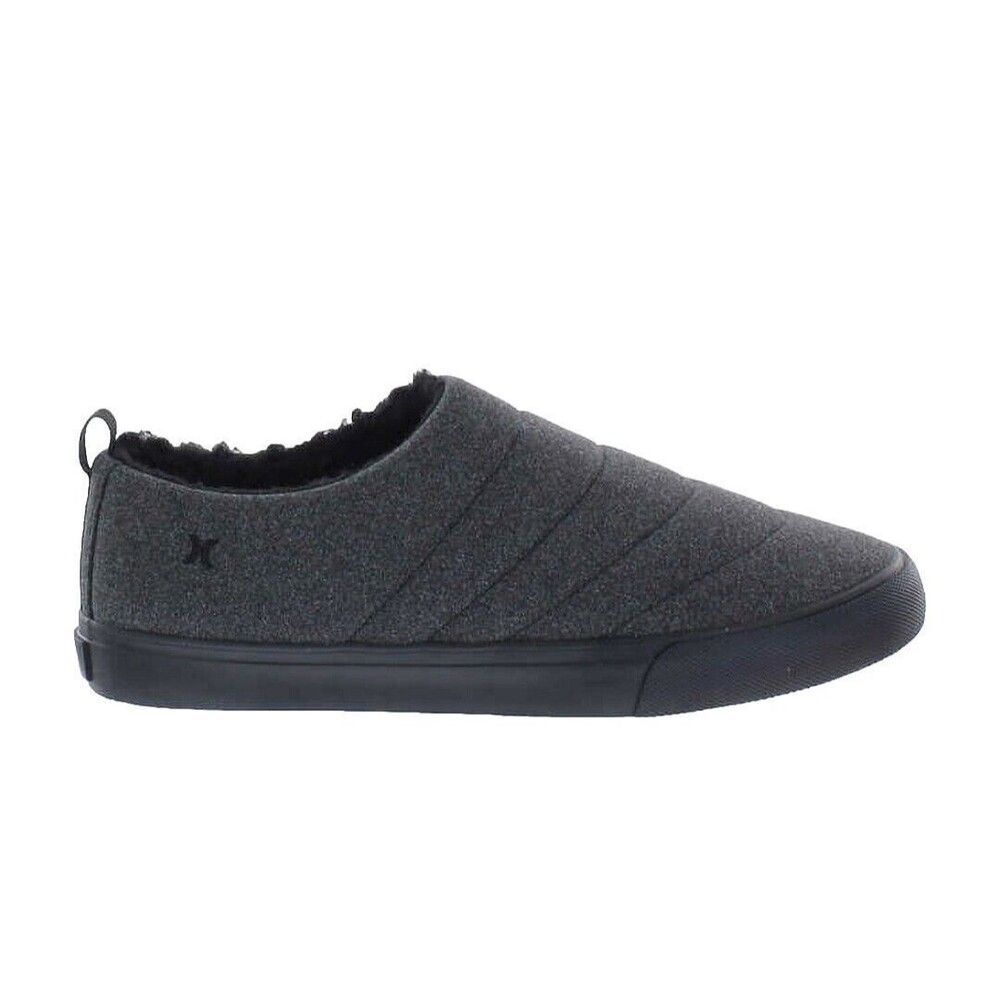 Hurley Men's ARLO PUFF Clog Charcoal Gray Slip On Loafers Casual Shoes Sz 10